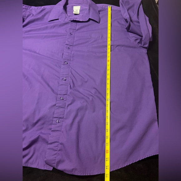 GUC Kings Court Men's Purple Dress Shirt size 20 neck - Picture 5 of 8